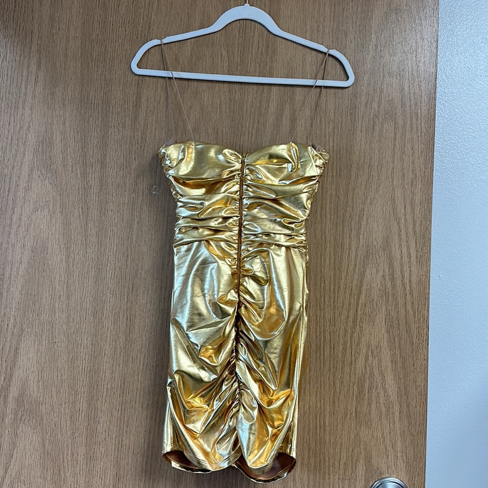 Logan Strapless Ruched Mini Dress - Picture 8 of 8